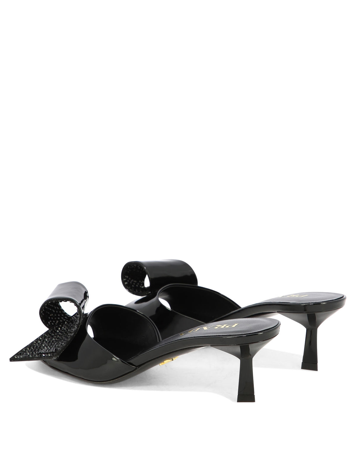 Prada Sandals with bow detail - Black