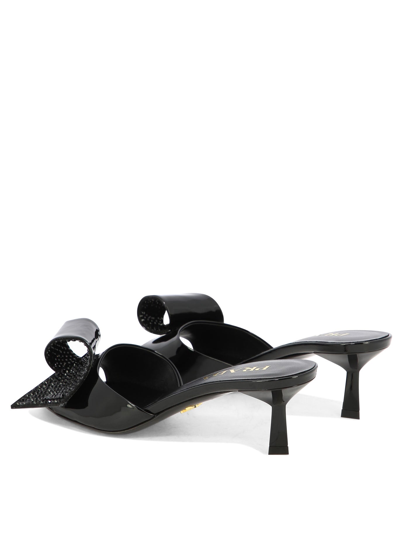 Prada Sandals with bow detail - Black