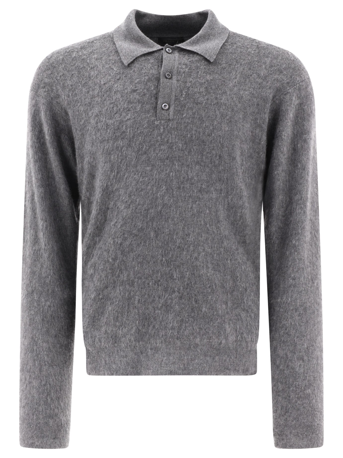 Prada Cashmere and silk polo shirt - Grey