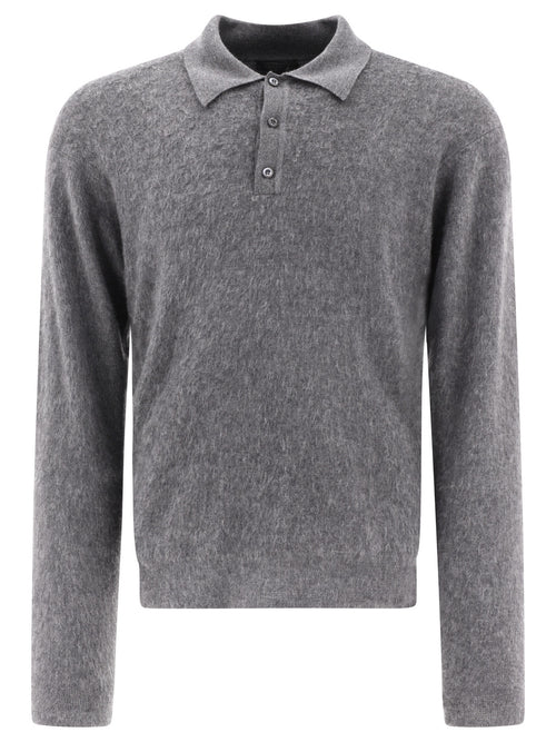Prada Cashmere and silk polo shirt - Grey