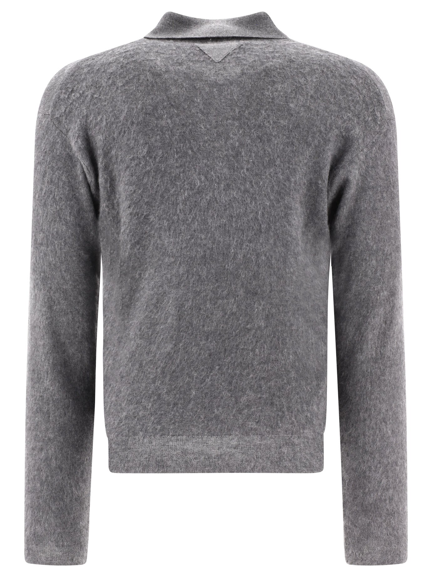 Prada Cashmere and silk polo shirt - Grey