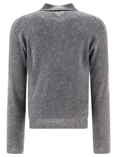 Prada Cashmere and silk polo shirt - Grey
