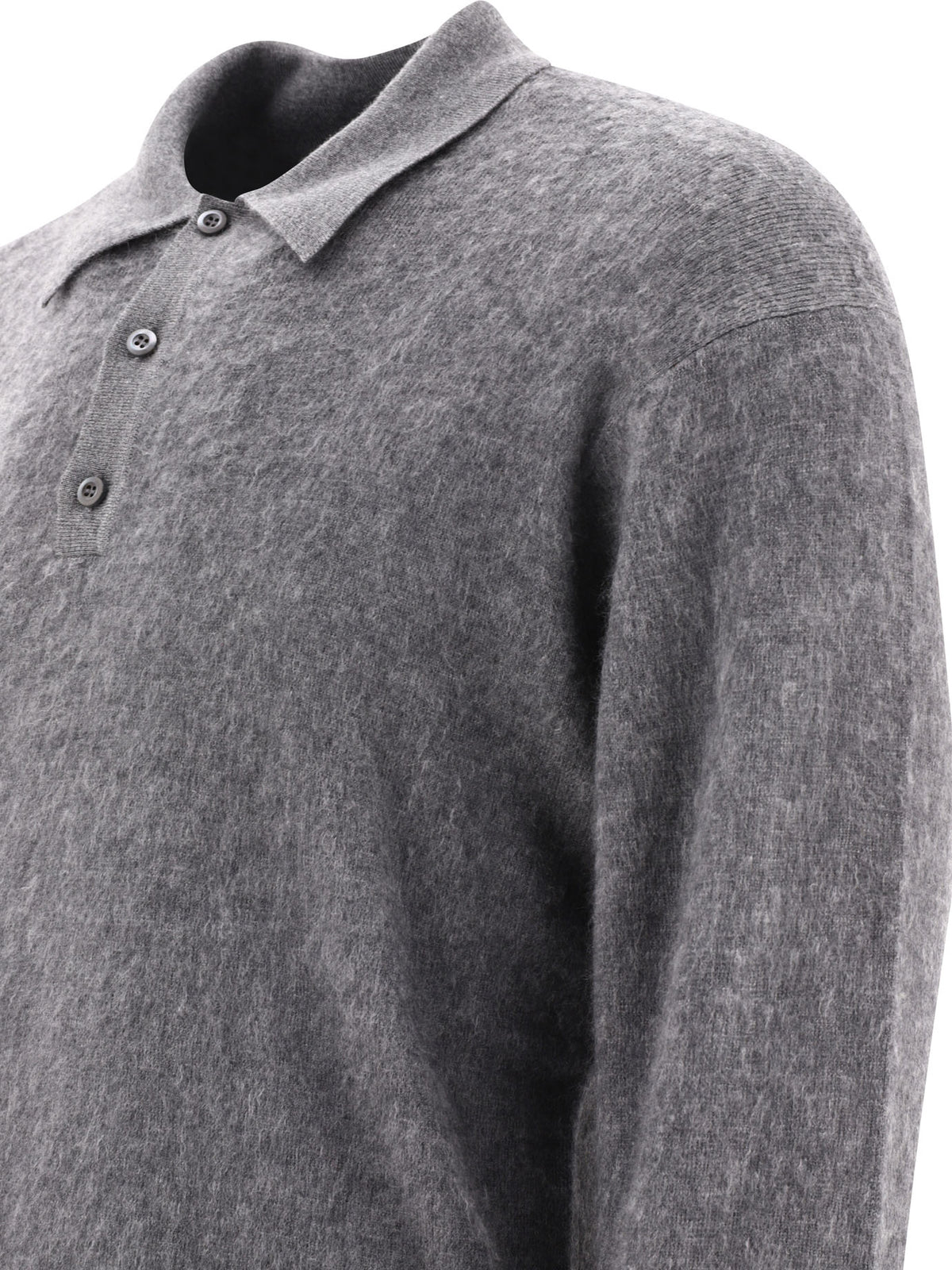 Prada Cashmere and silk polo shirt - Grey