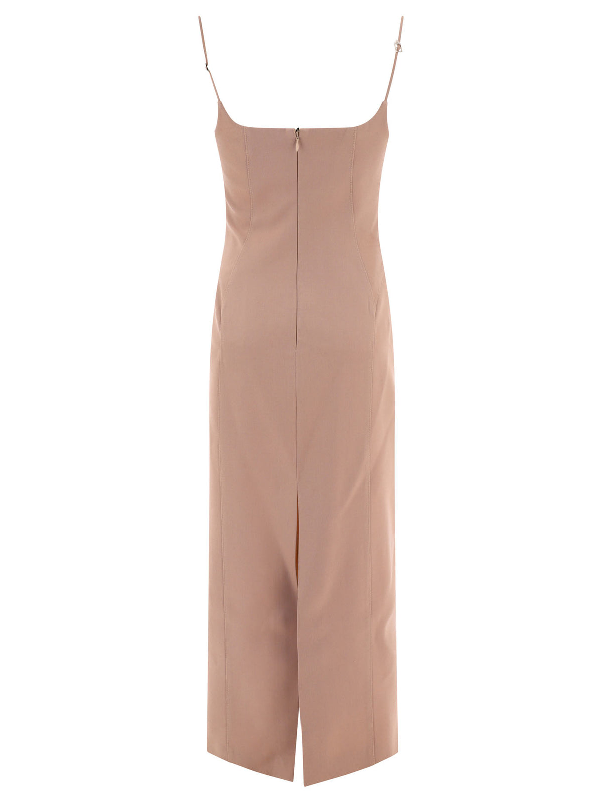The Attico Gabardine midi dress - Beige