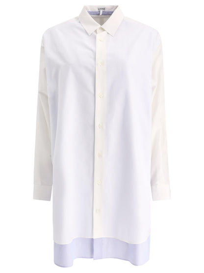 Loewe Double layer chemise dress - White