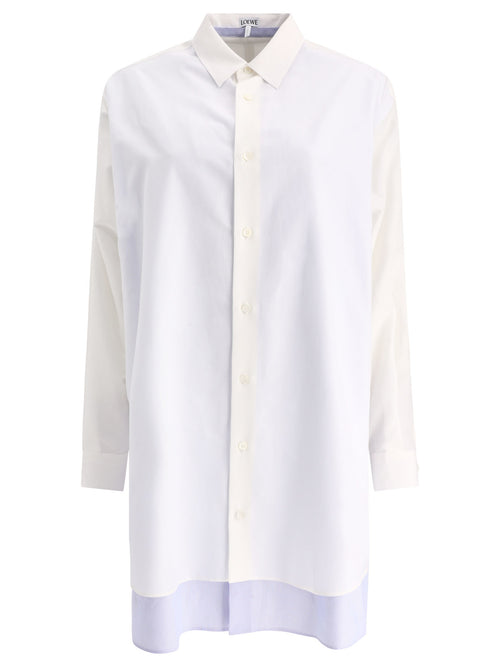 Loewe Double layer chemise dress - White