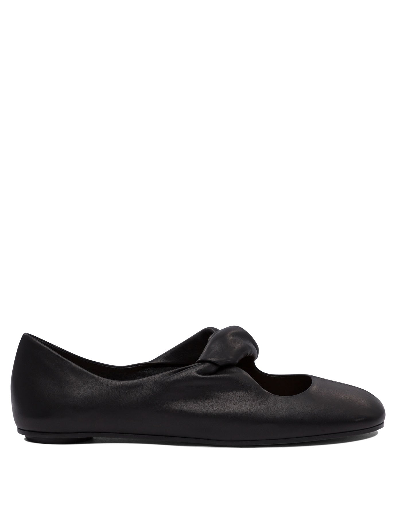 Alexander Mcqueen Twisted detail ballet flats - Black