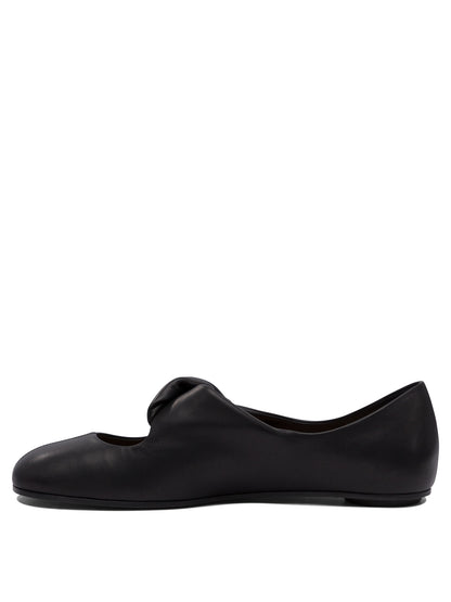 Alexander Mcqueen Twisted detail ballet flats - Black