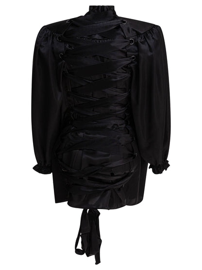 Balenciaga Lace-up blouse - Black