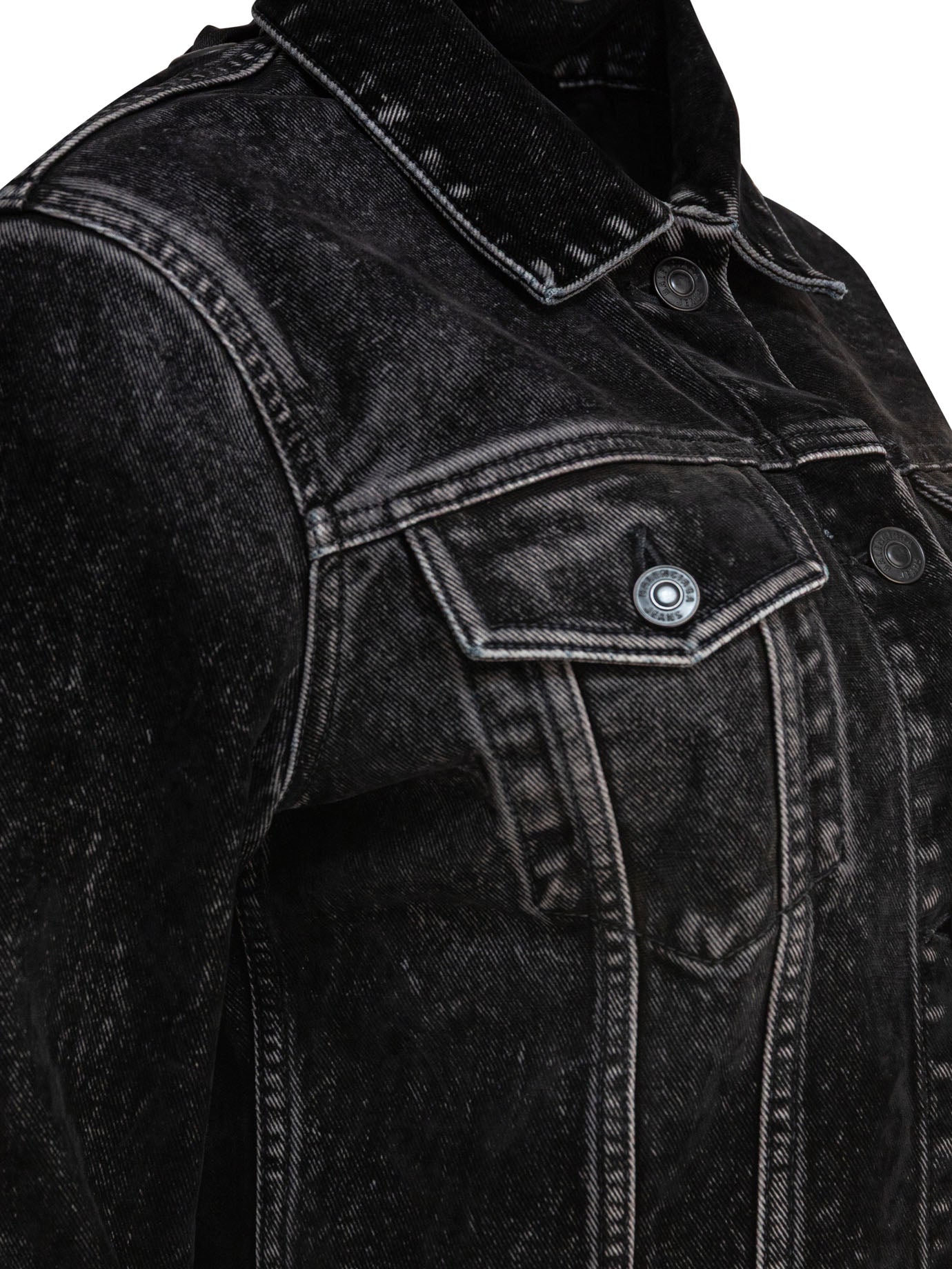 Balenciaga Denim jacket with laces - Black