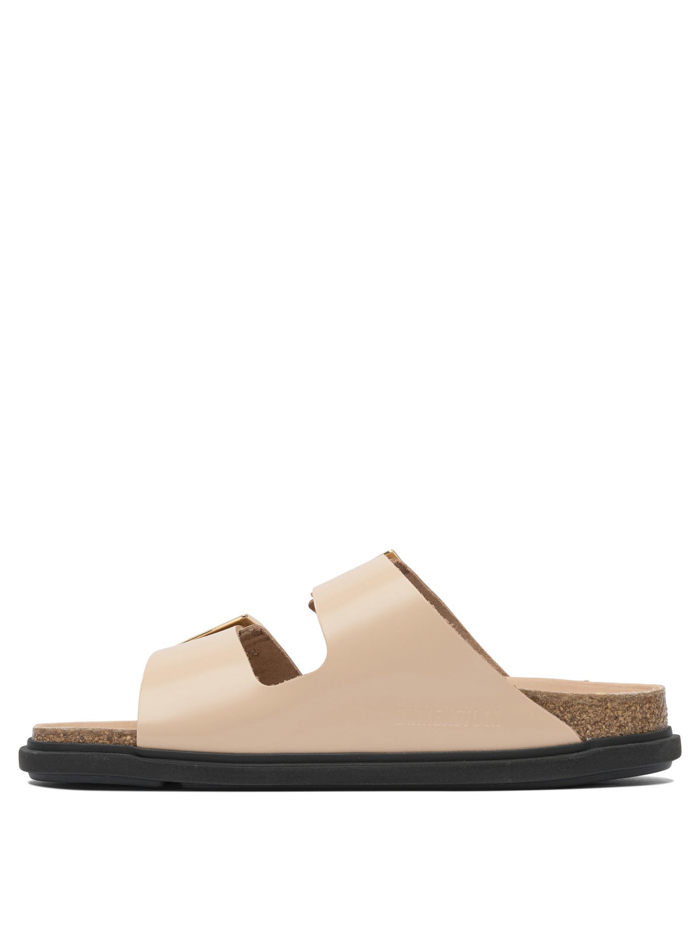 Birkenstock "Arizona Droplet Buckle" Low Sandals - Beige