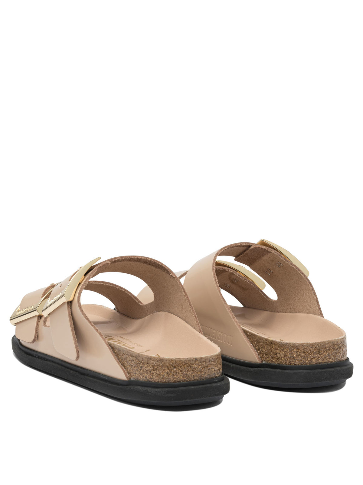Birkenstock "Arizona Droplet Buckle" Low Sandals - Beige
