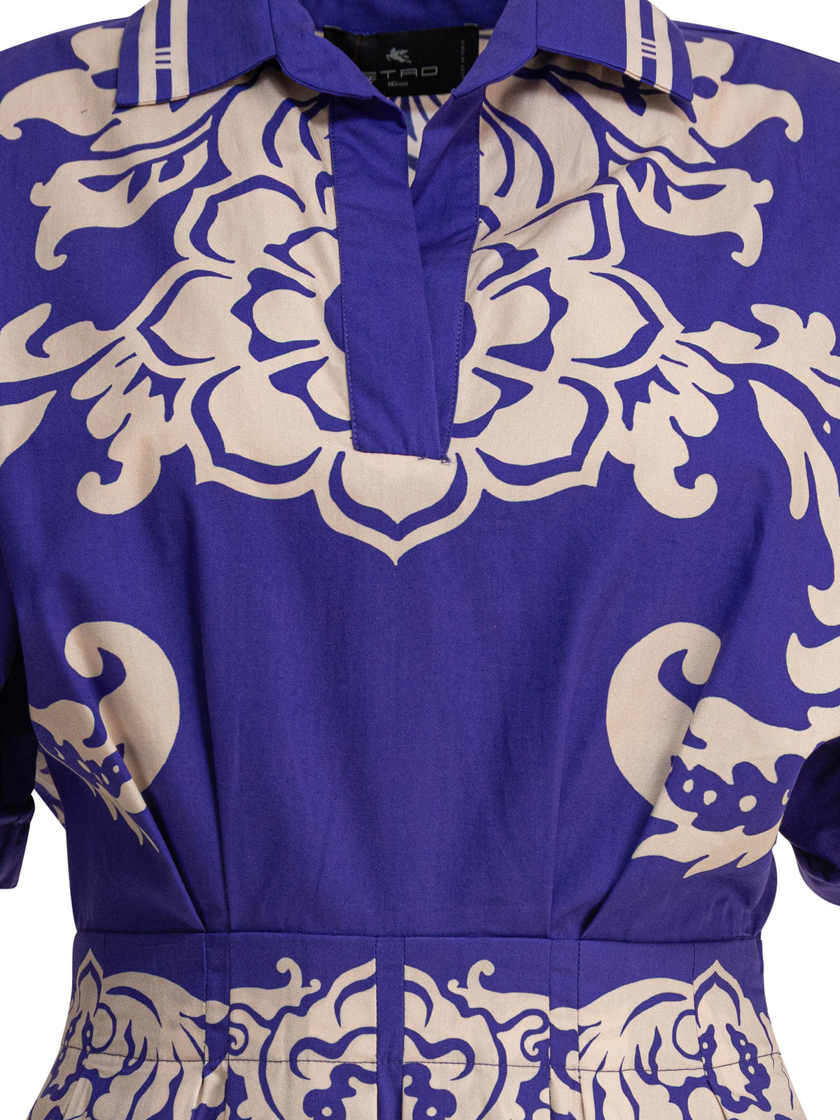 Etro Cotton flared dress - Blue