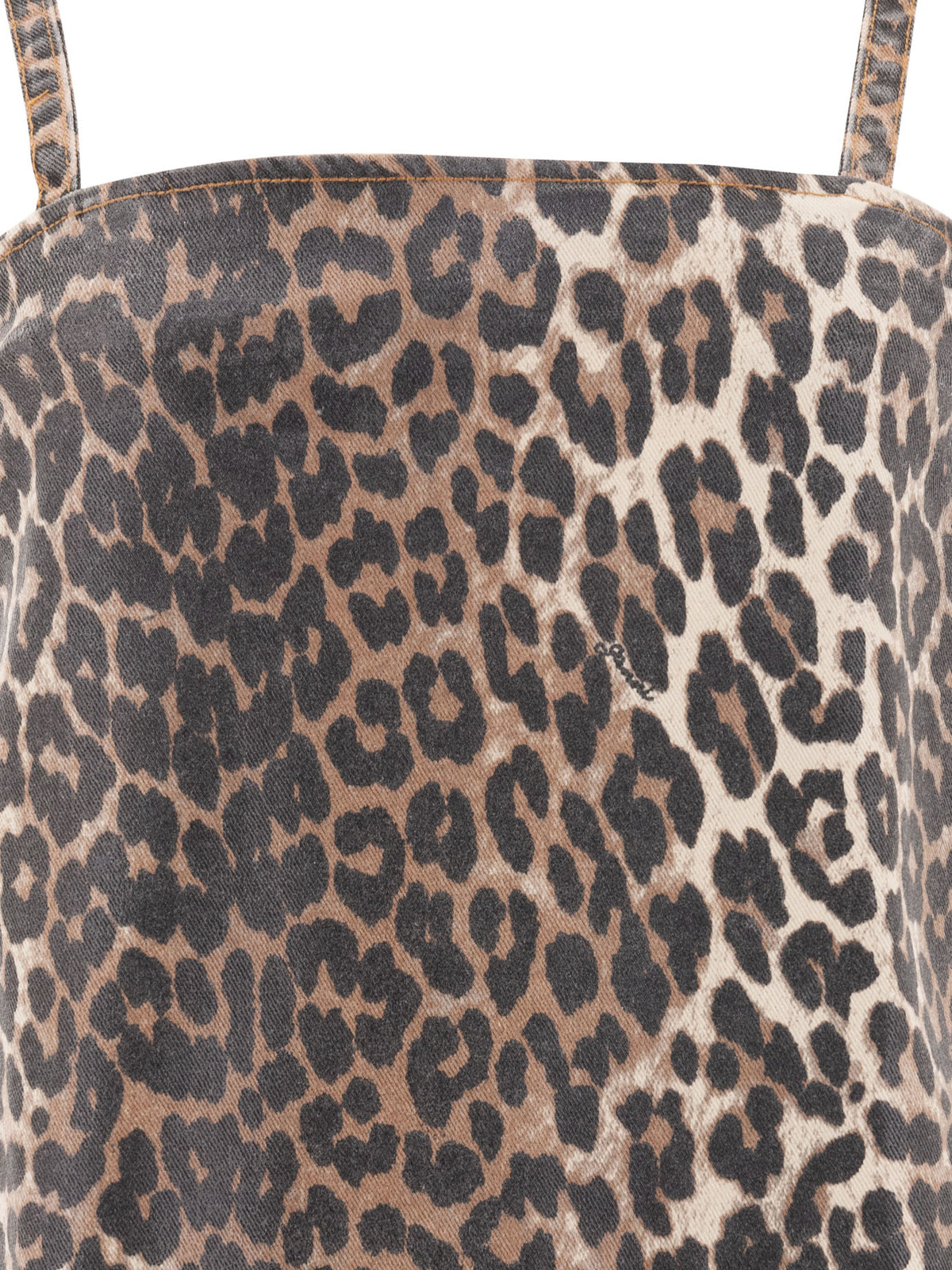 Ganni Leopard dress - Brown
