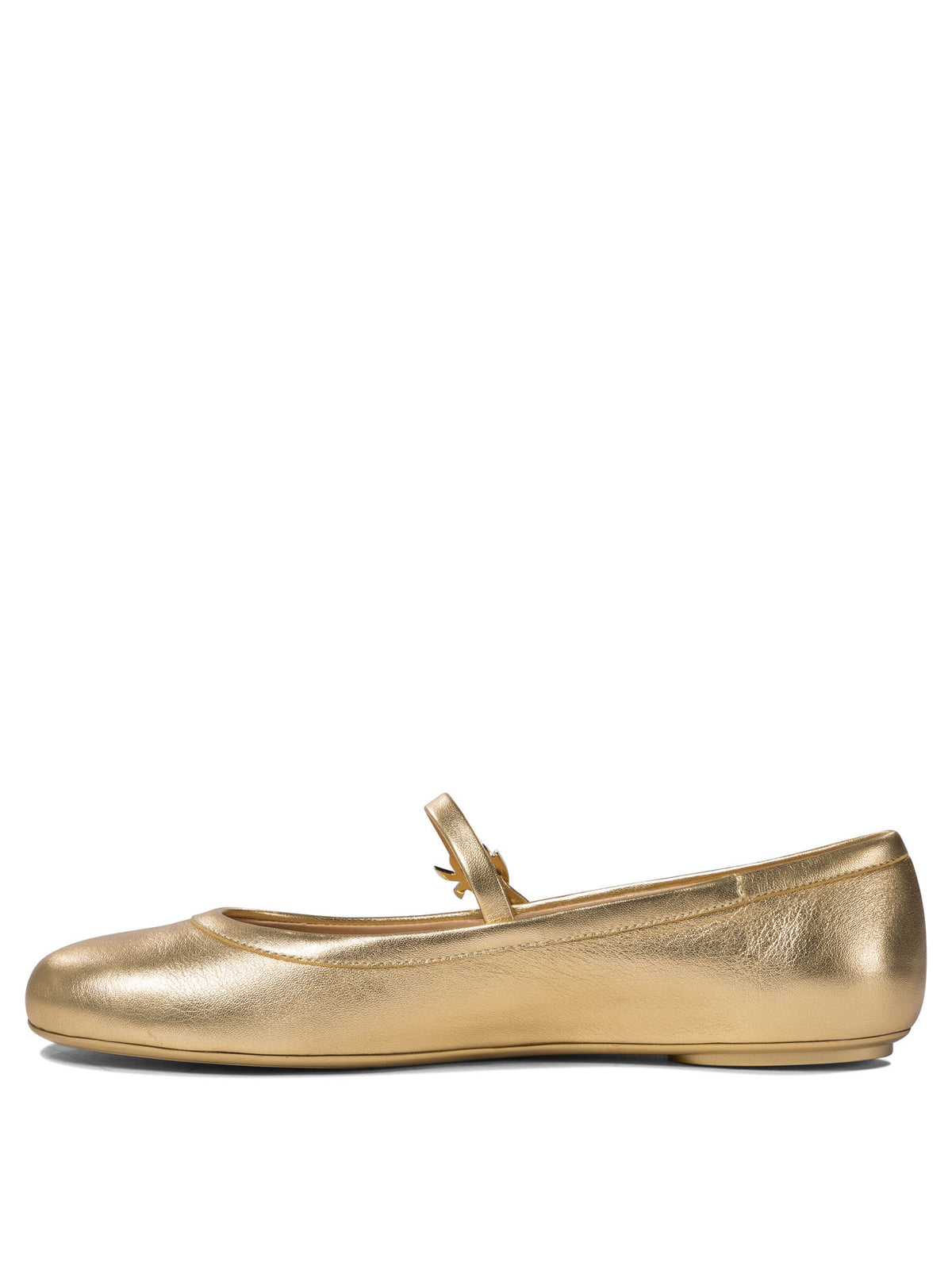 Gianvito Rossi "Carla" Mary jane ballet flats - Gold