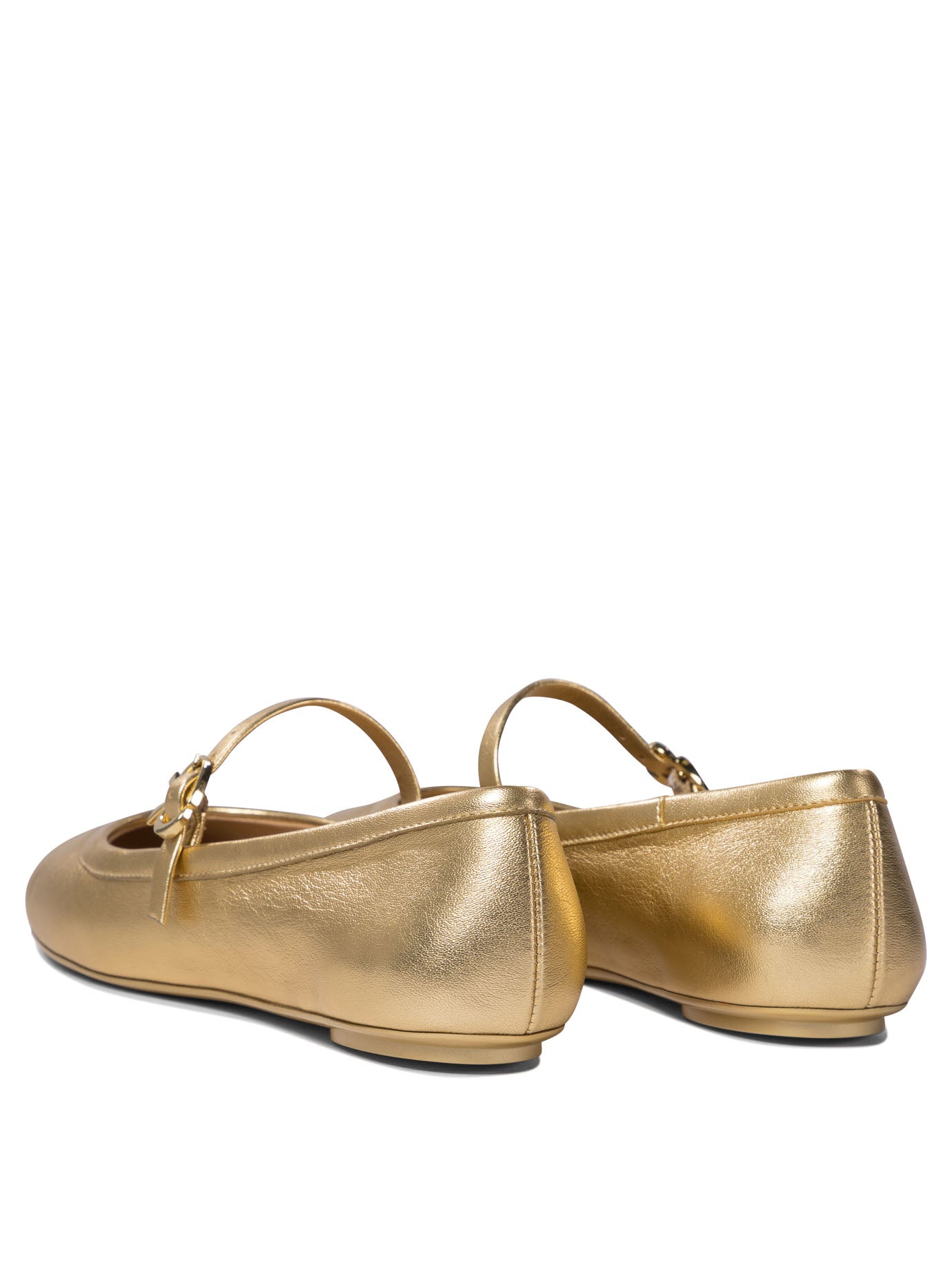 Gianvito Rossi "Carla" Mary jane ballet flats - Gold