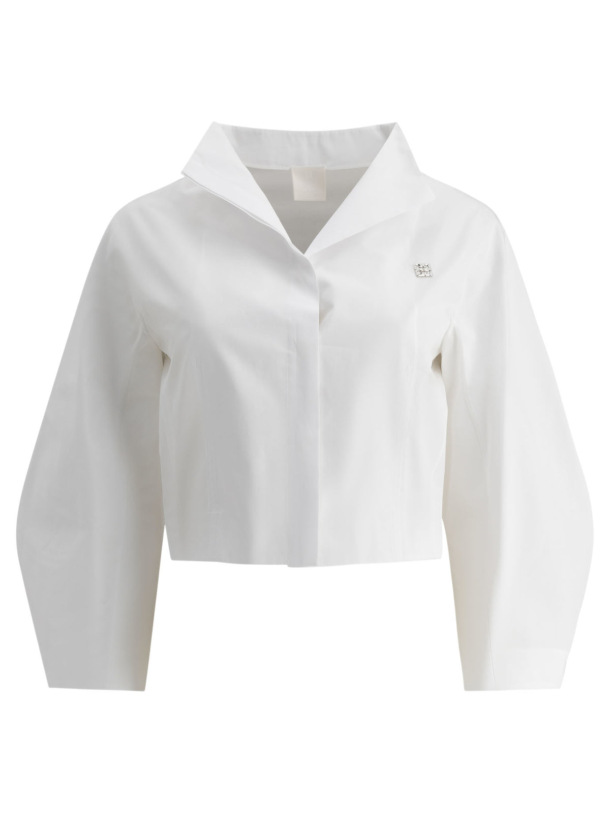 Givenchy Cropped poplin shirt - White