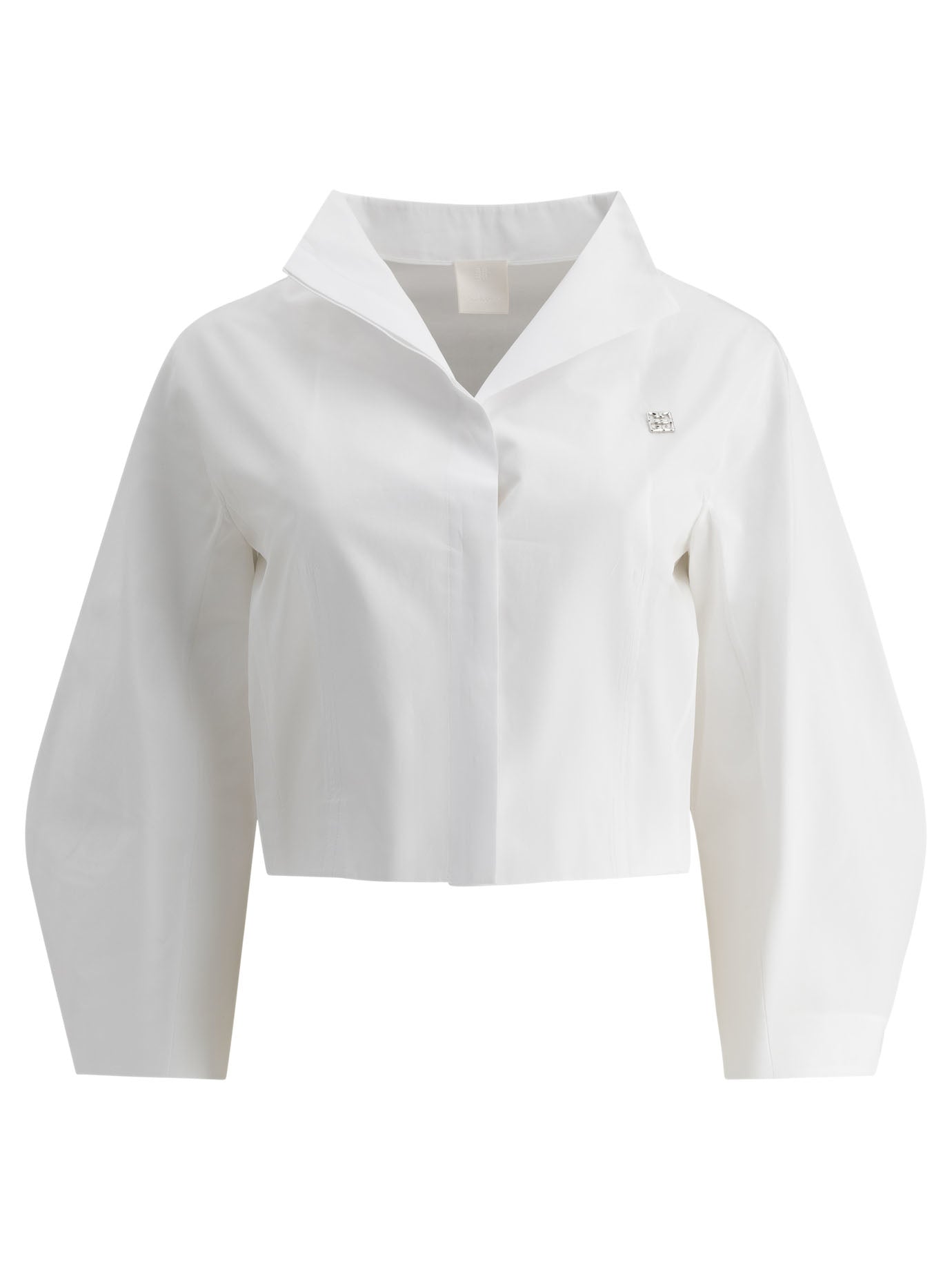Givenchy Cropped poplin shirt - White