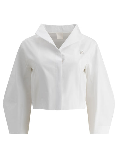 Givenchy Cropped poplin shirt - White