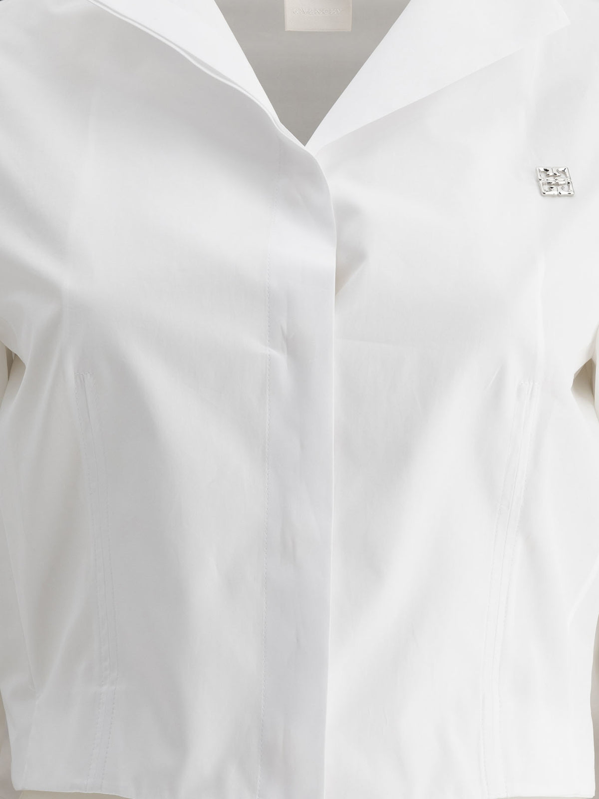 Givenchy Cropped poplin shirt - White