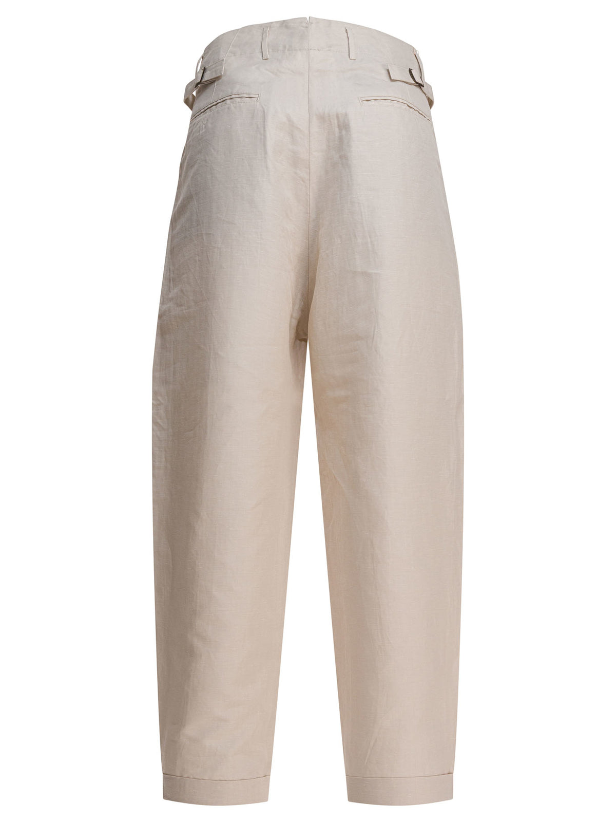 Kapital Linen and cotton trousers - Beige