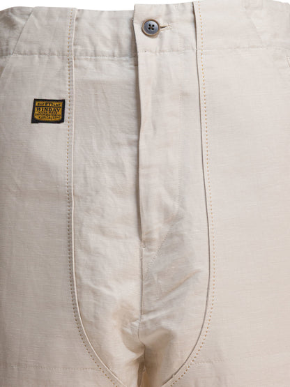 Kapital Linen and cotton trousers - Beige