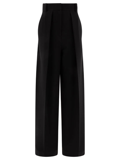 Khaite Wide-leg pants - Black