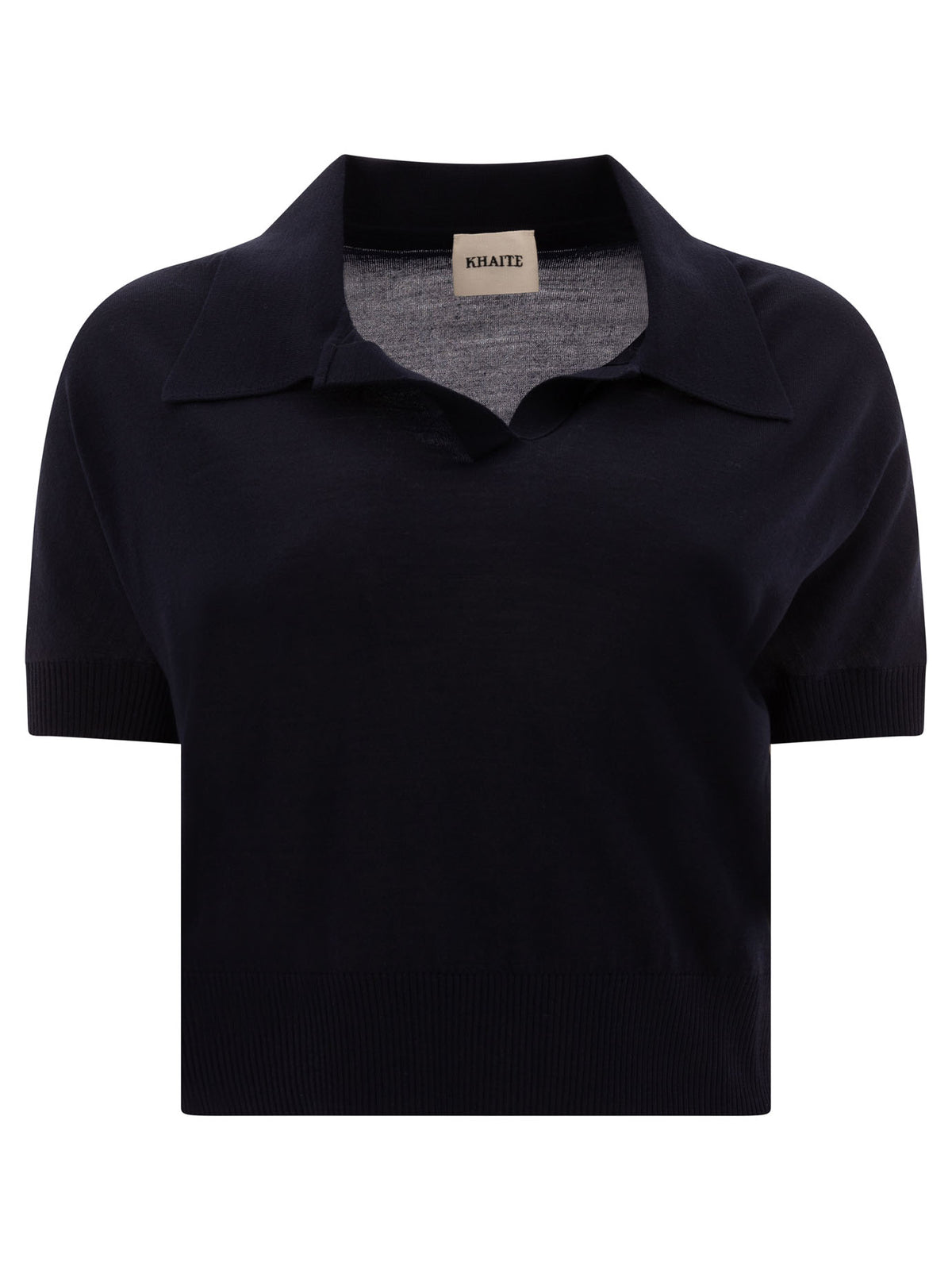 Khaite Cropped polo - Blue