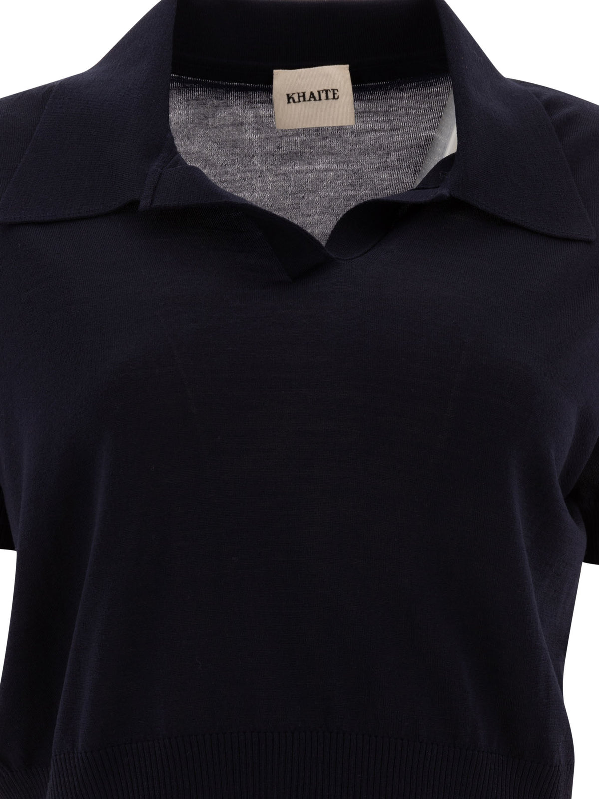 Khaite Cropped polo - Blue