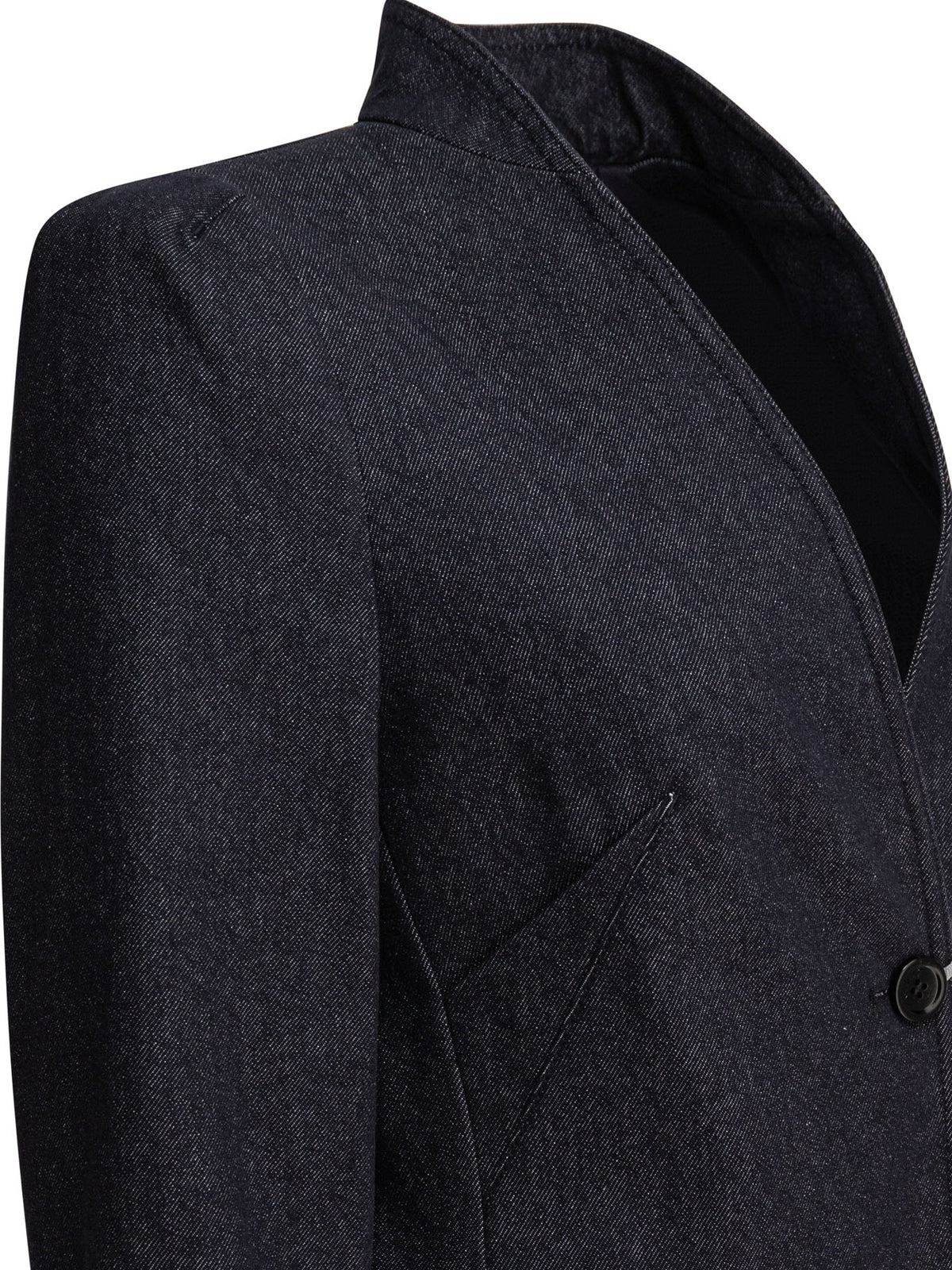 Max Mara Denim-effect blazer - Blue