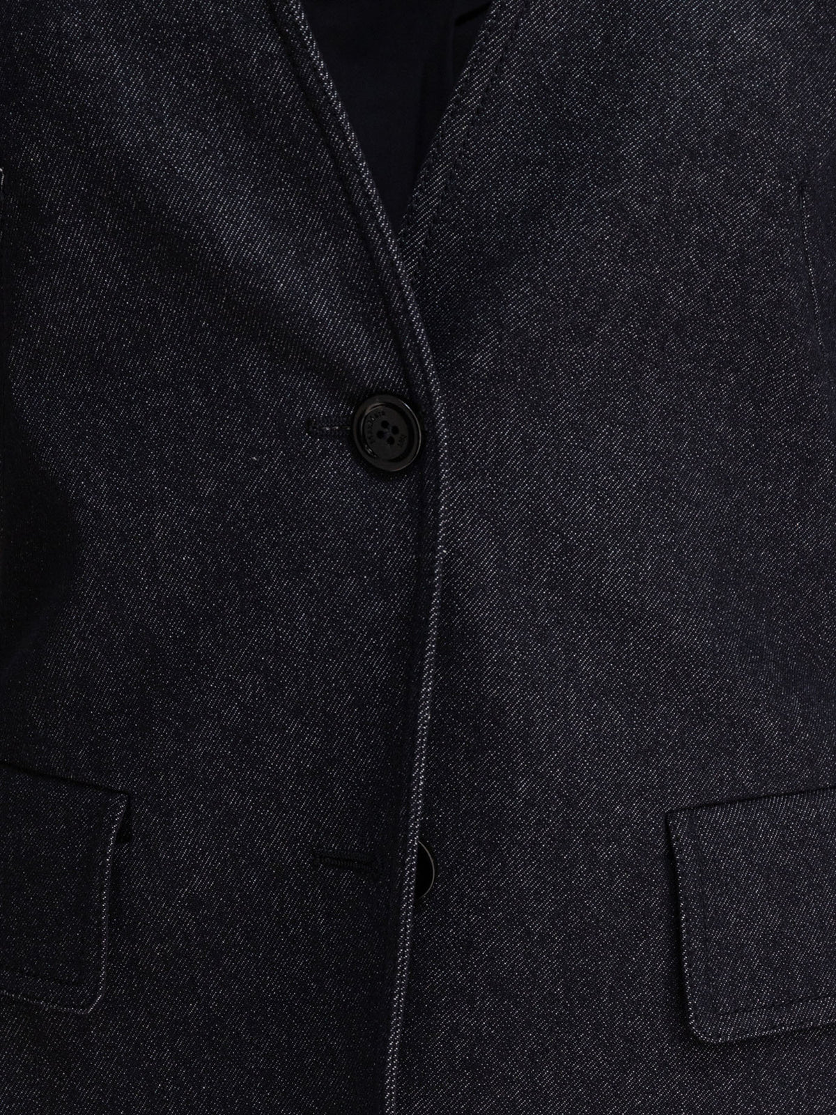 Max Mara Denim-effect blazer - Blue