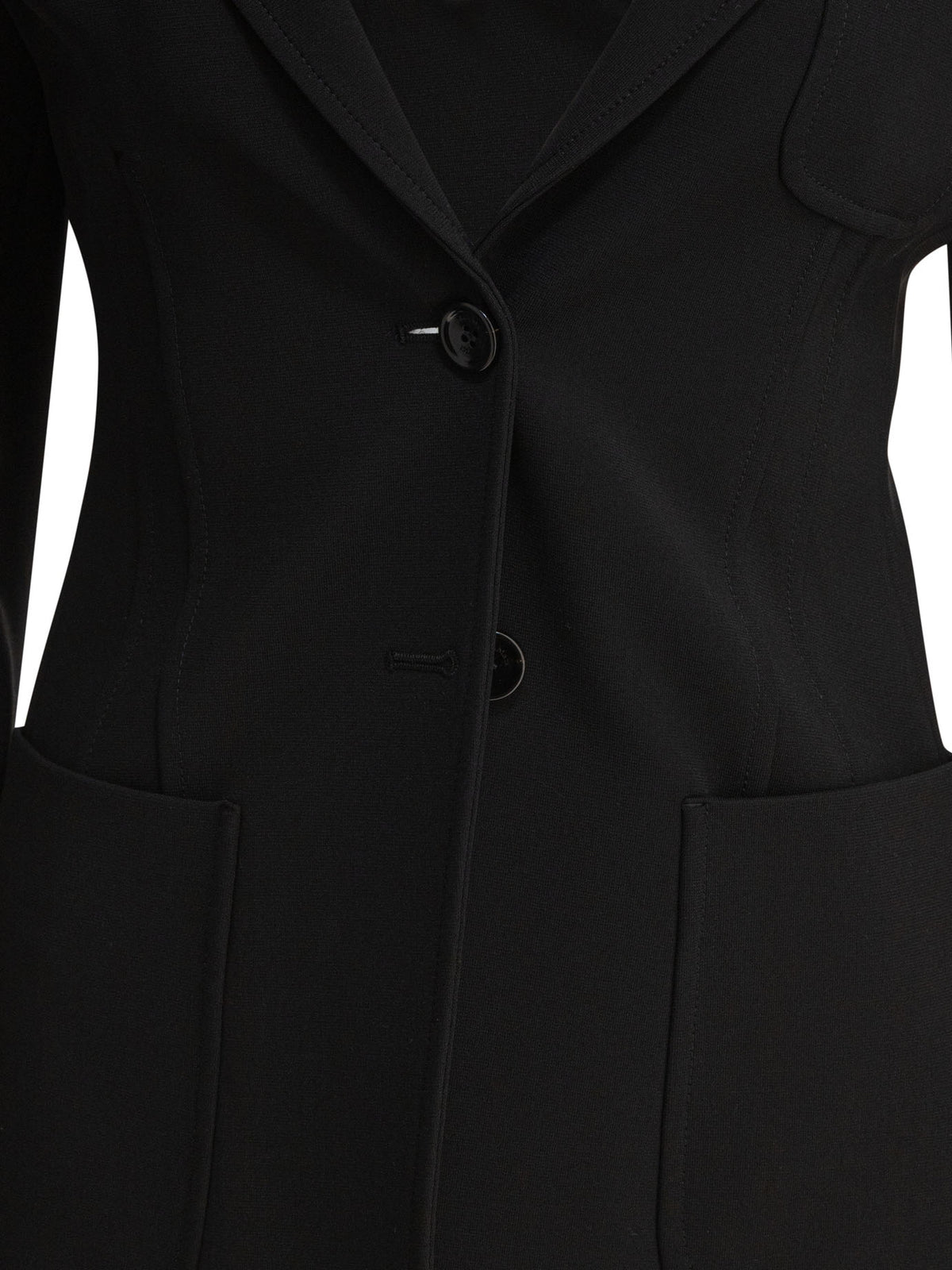 Max Mara Slim jersey blazer - Black