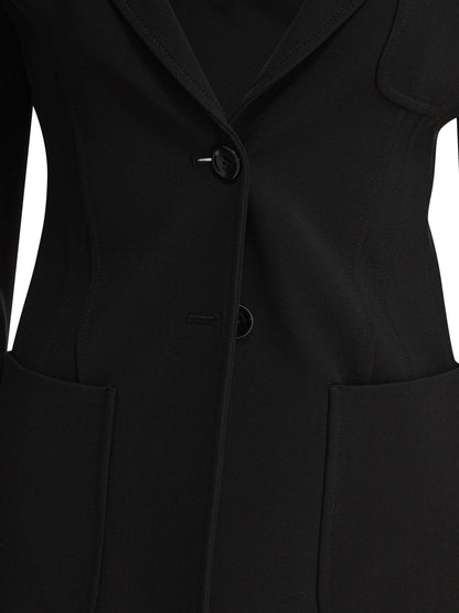 Max Mara Slim jersey blazer - Black