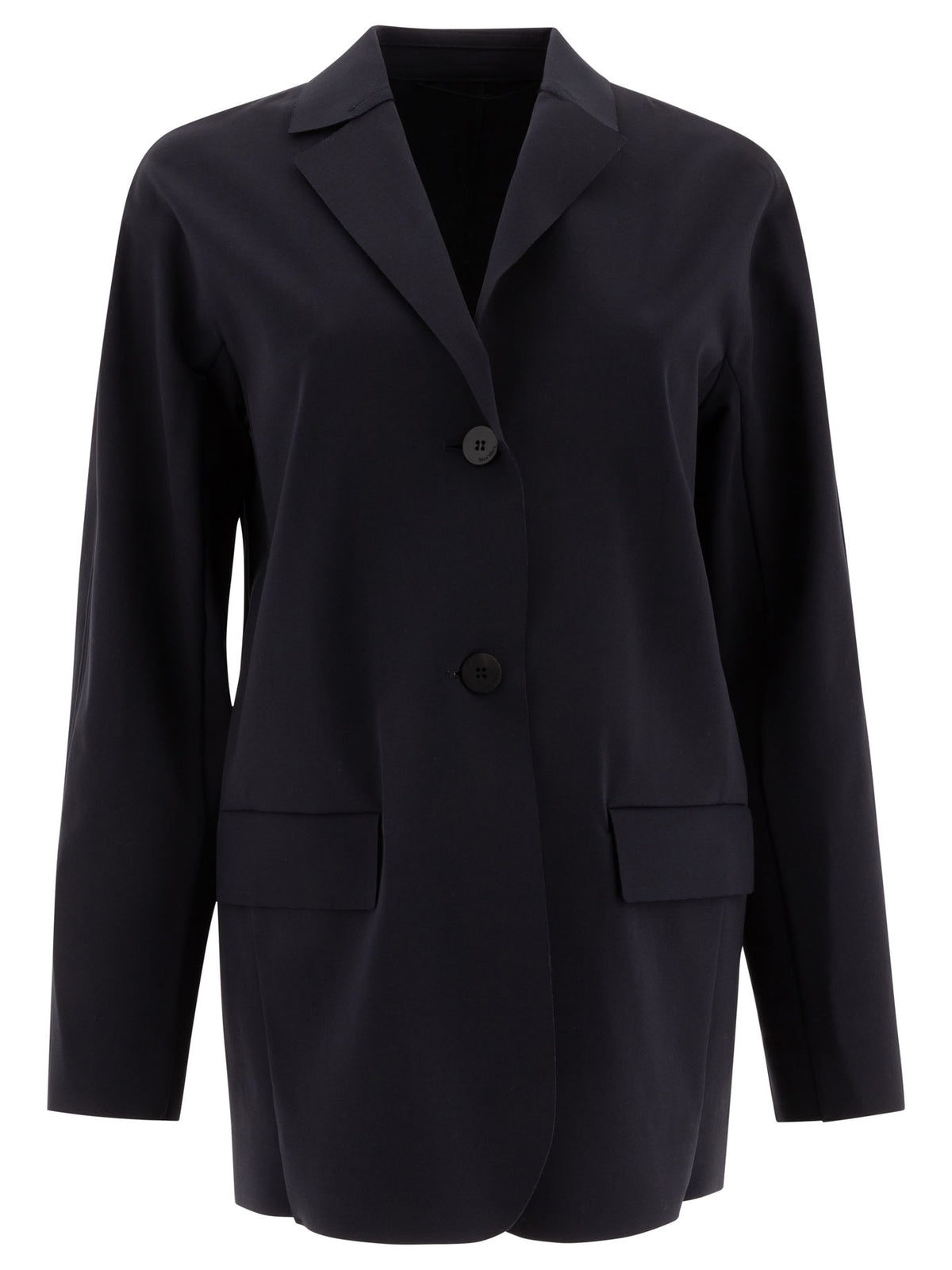 Max Mara Single-breasted jersey blazer - Blue