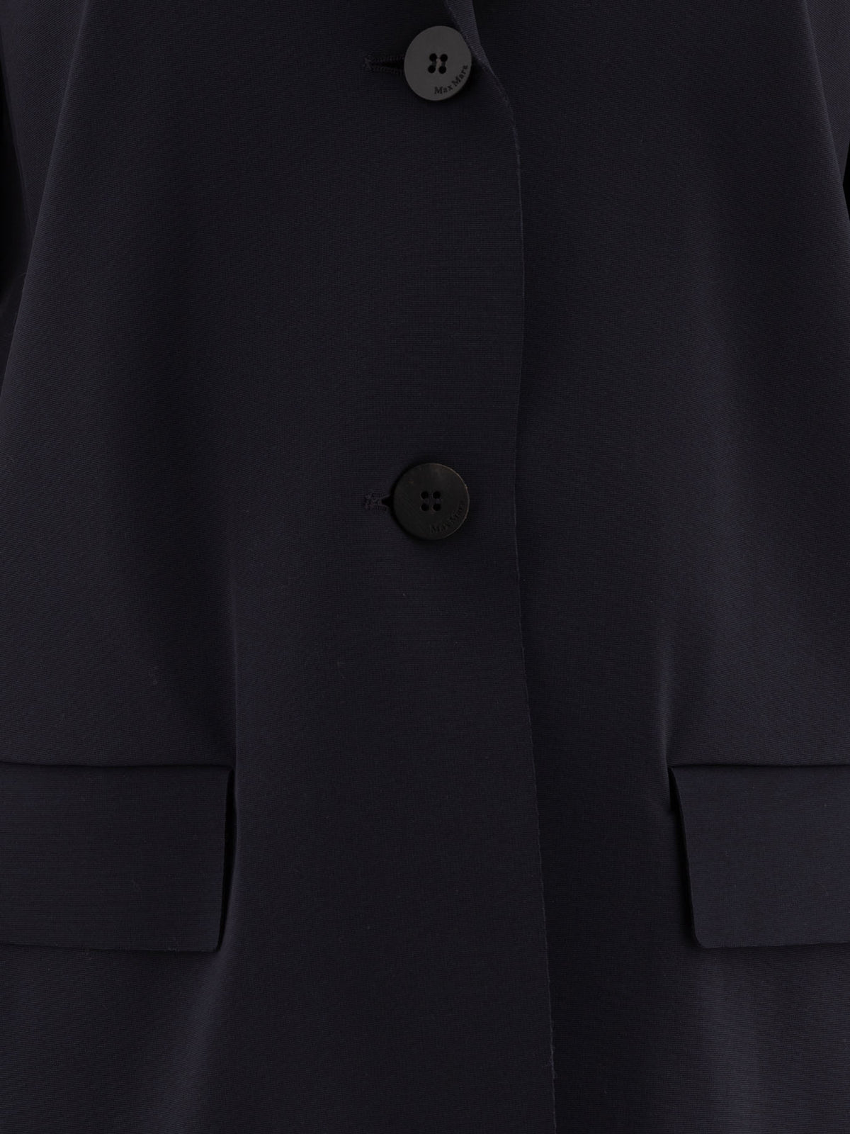 Max Mara Single-breasted jersey blazer - Blue