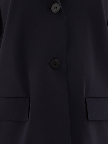 Max Mara Single-breasted jersey blazer - Blue