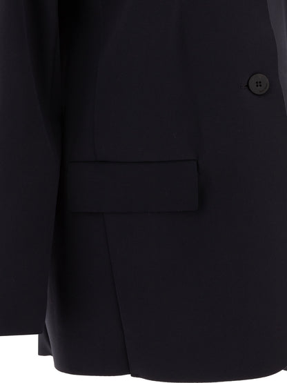 Max Mara Single-breasted jersey blazer - Blue