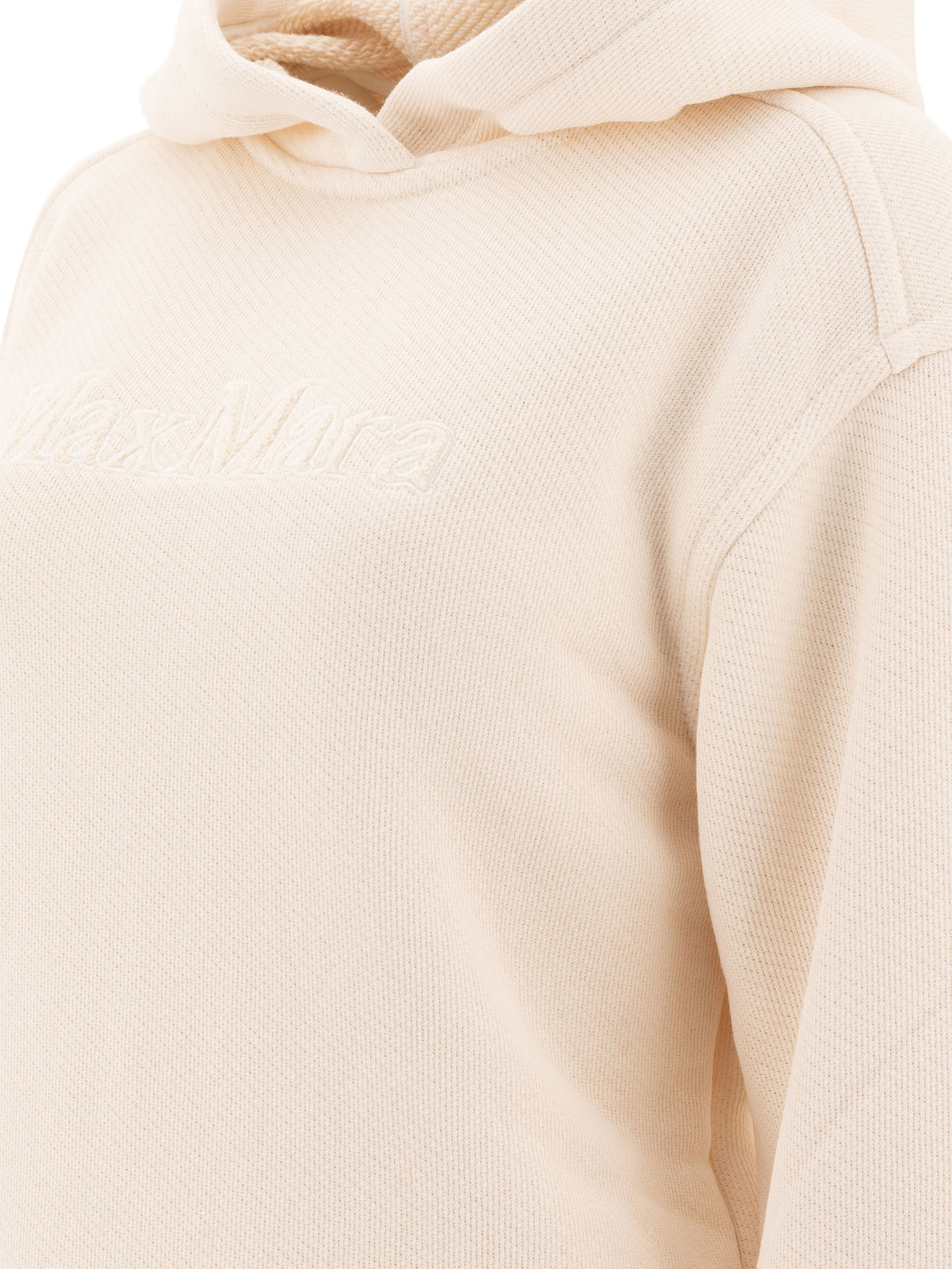 Max Mara Hoodie with embroidered logo - White