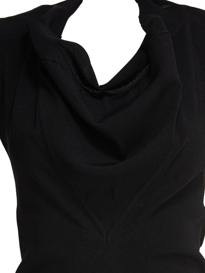 Max Mara Sportmax Sleeveless draped bodysuit - Black