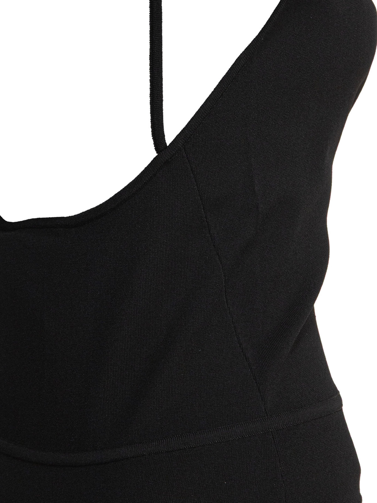 Max Mara Sportmax Sleeveless draped bodysuit - Black