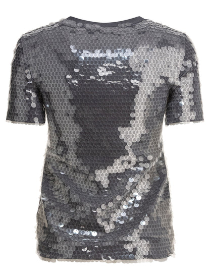 Max Mara Sportmax T-shirt with sequins - Grey