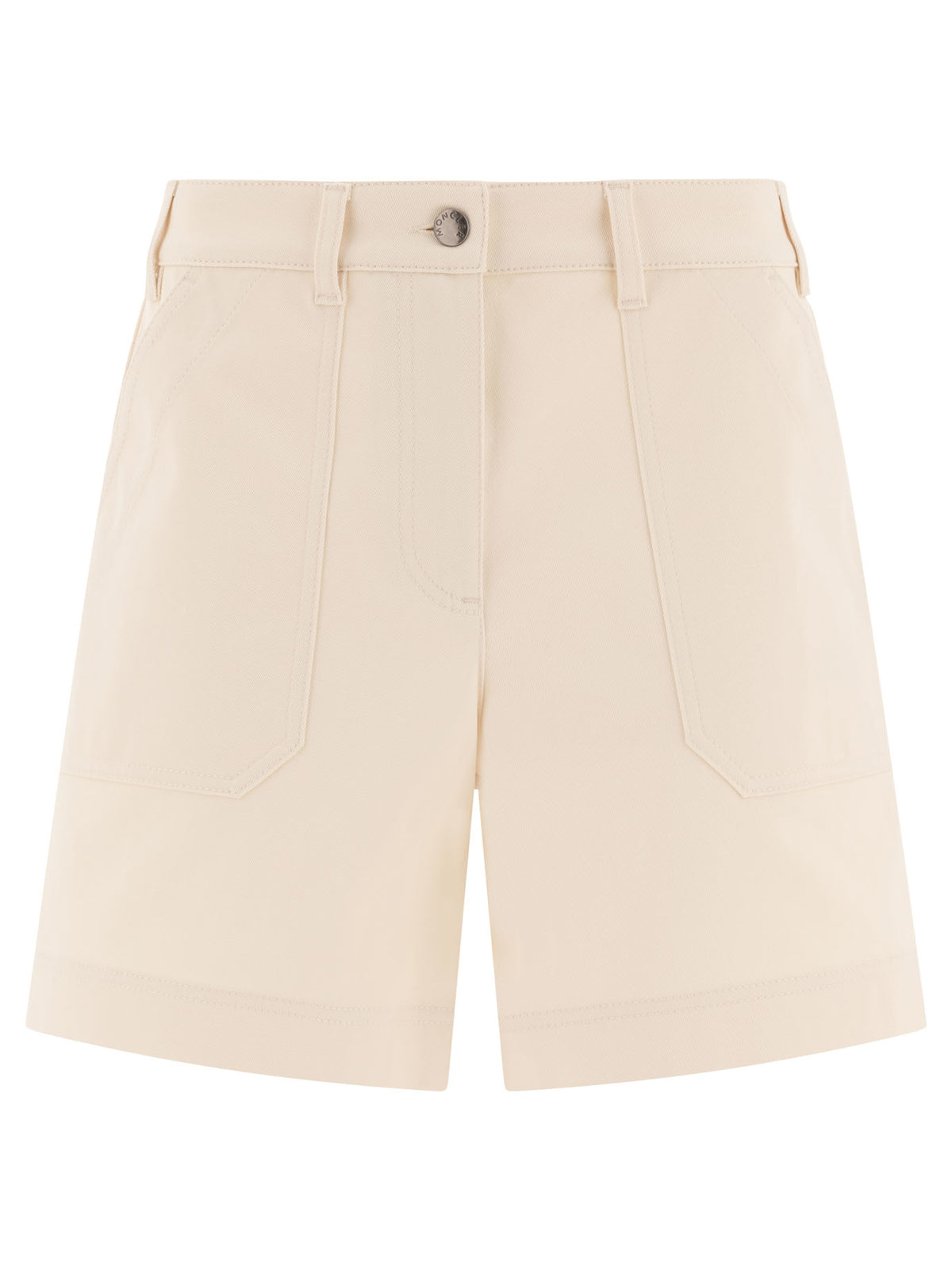 Moncler Cotton gabardine shorts - Beige