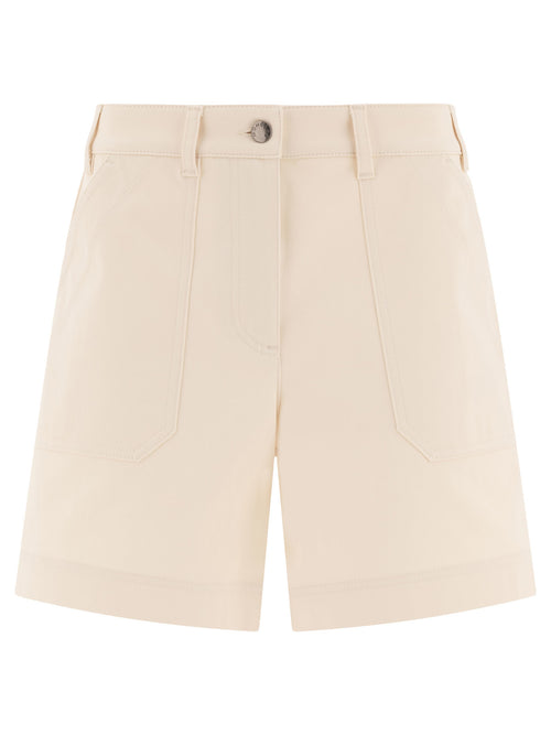 Moncler Cotton gabardine shorts - Beige
