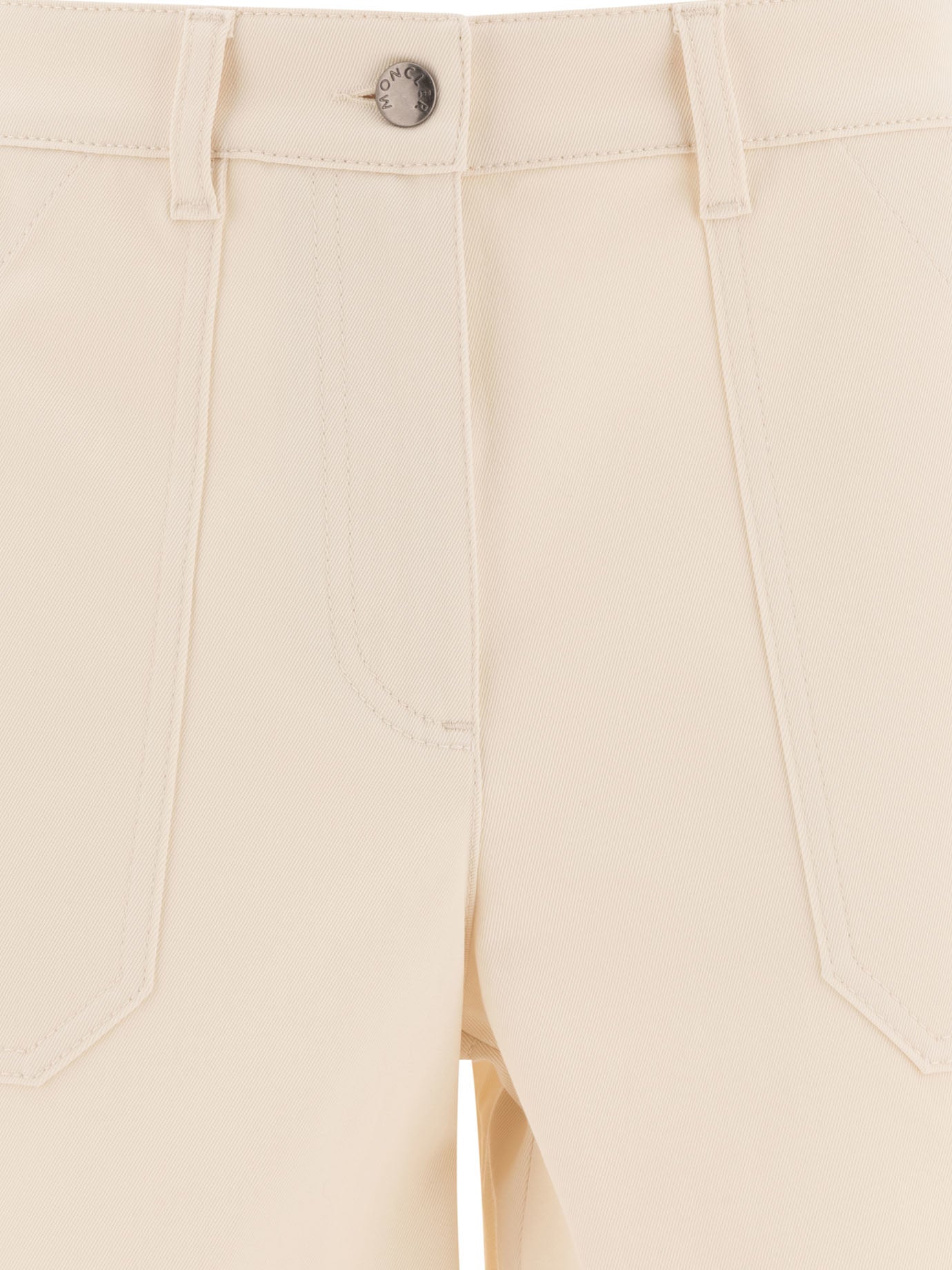 Moncler Cotton gabardine shorts - Beige