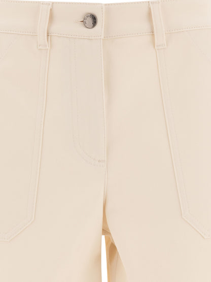 Moncler Cotton gabardine shorts - Beige