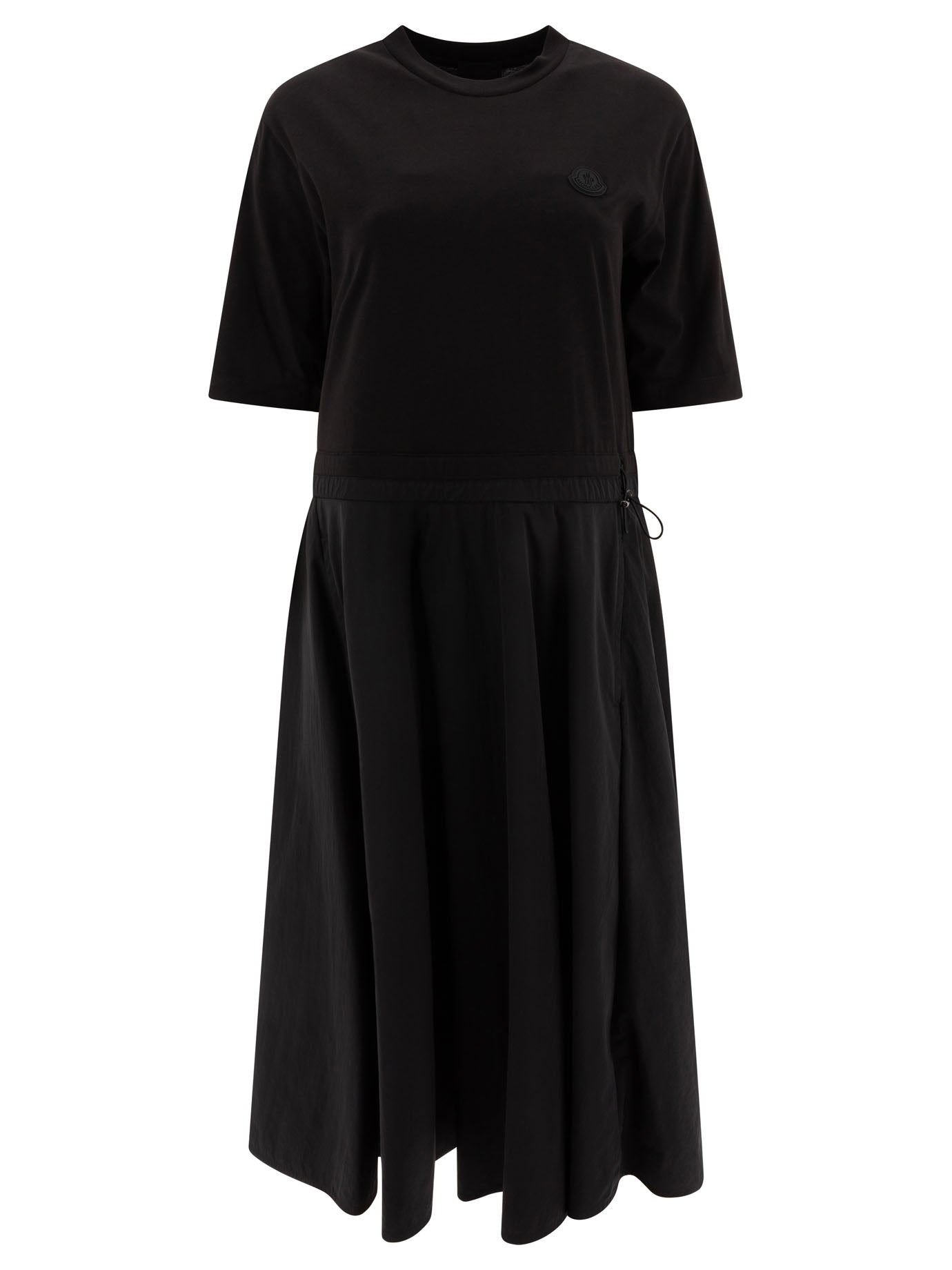 Moncler Pleated midi dress - Black