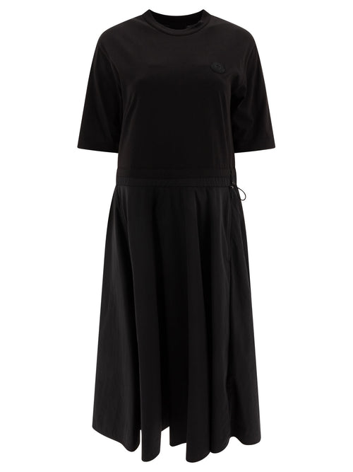 Moncler Pleated midi dress - Black