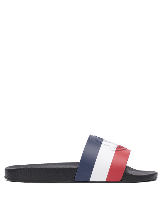 Moncler "Basile" slides - Blue