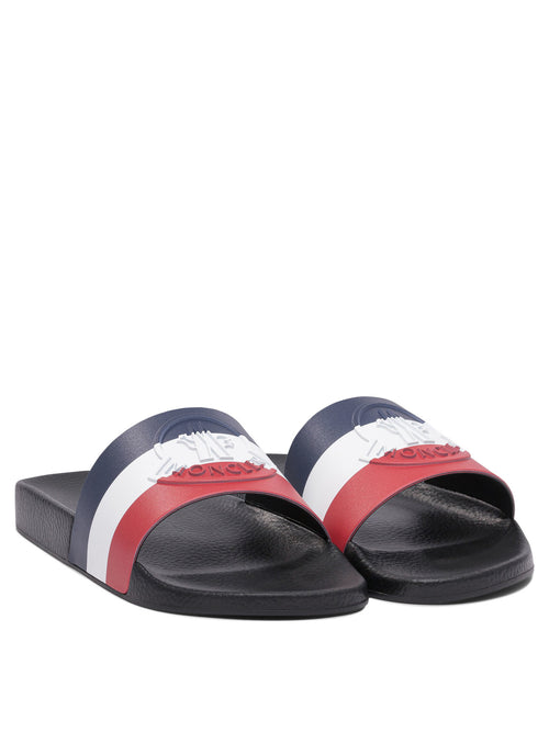 Moncler "Basile" slides - Blue