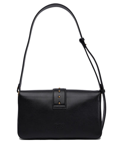 Pinko Borsa morbida a tracolla "Love Bag" in pelle - Black